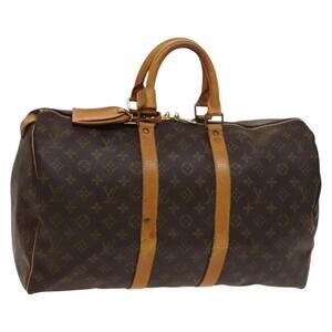 LOUIS VUITTON Monogram Keepall 45 Boston Bag M41428